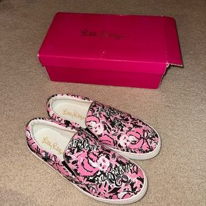 EUC 🌟 Lilly Pulitzer slide on 🐼 sneakers